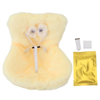 Doll Car Seat for Car Air Vent Cute Functional Soft Furry Safety Car Seat Ornament Decoration Display Yellow