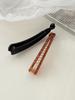 French Simple Frosted Banana Clip For Women Fashion Anti Slip Vertical Clip,Girl Ponytail Barrettes Hair Accessory