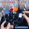 100Pcs Transparent Watercolor Mixing Tray No-Wash Disposable Paint Tray for Art