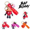 Bad Bunny Key Ring High Quality Soft Glue Kids Xmas Decoration Gift