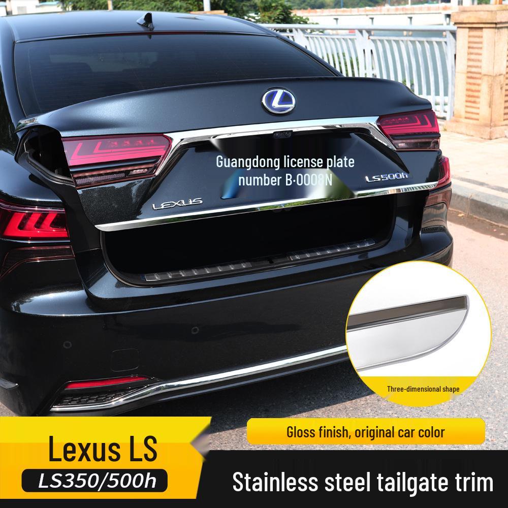 2018-2025 Lexus LS500h Tailgate & Trunk Trim Stainless Steel Mod.