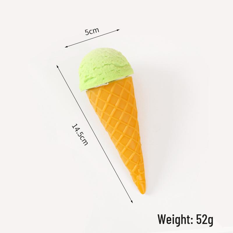 PVC Simulation Cream Ice Cream Toy - DIY Handmade Dessert Shop Display & Photography Prop.