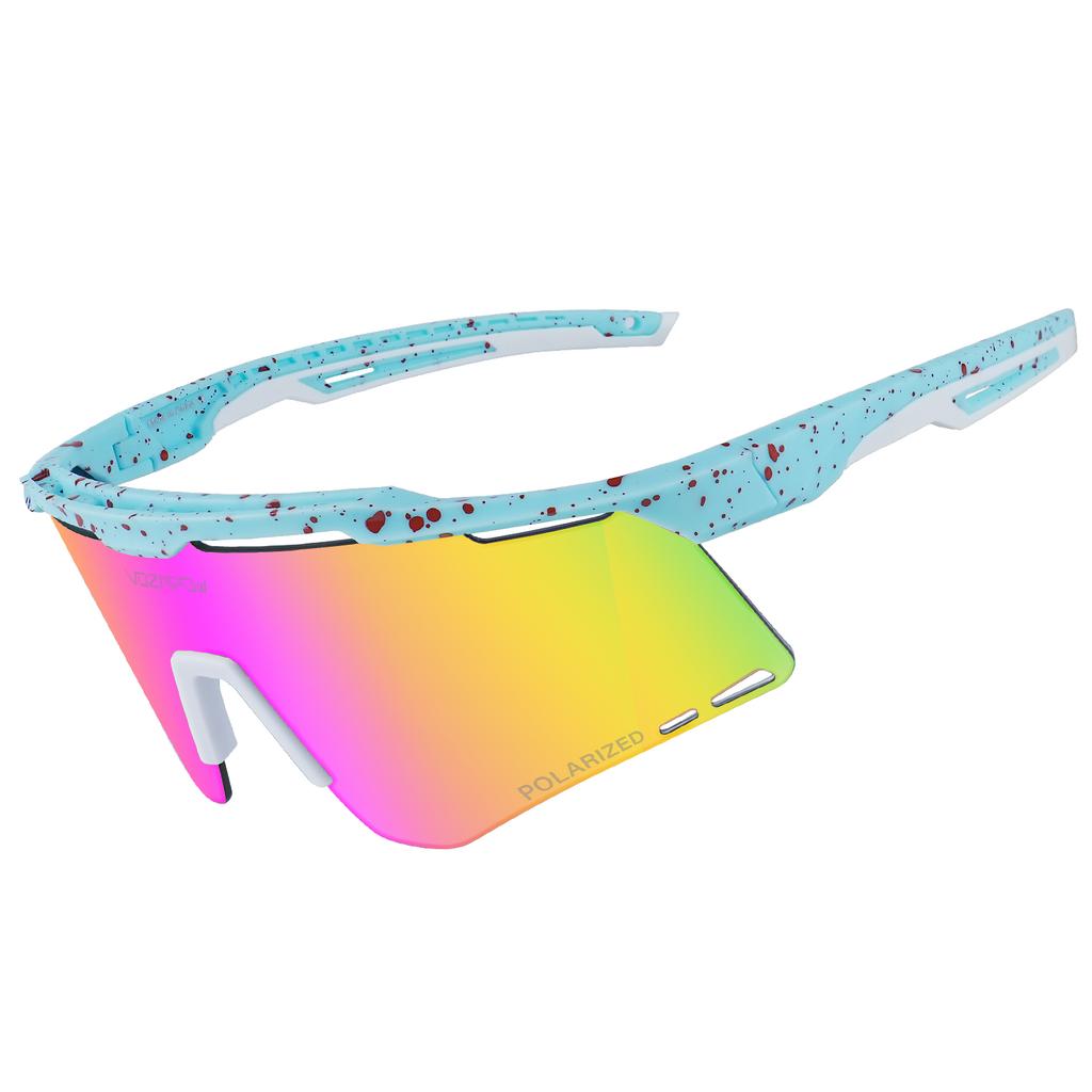 Radbrille Herren Damen Polarisiert MTB Rennrad Sonnenbrille Fahren Baseballbrille UV400 Schutz Sportbrille