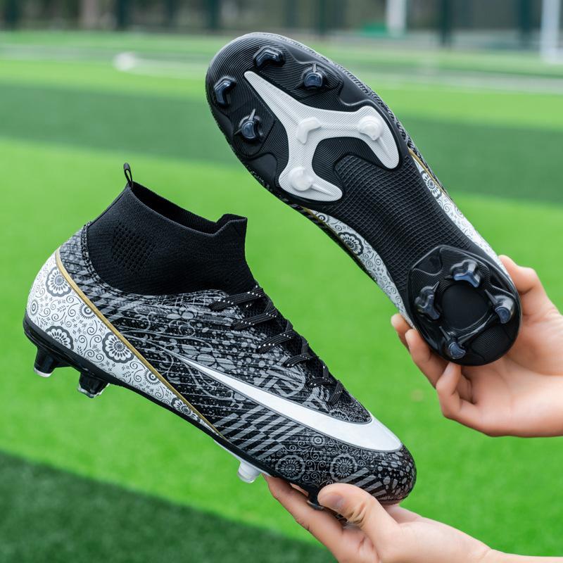 

Large size high-top football shoes Men s long nails and broken nails Competition training Youth student sports shoes one piece 2025 46