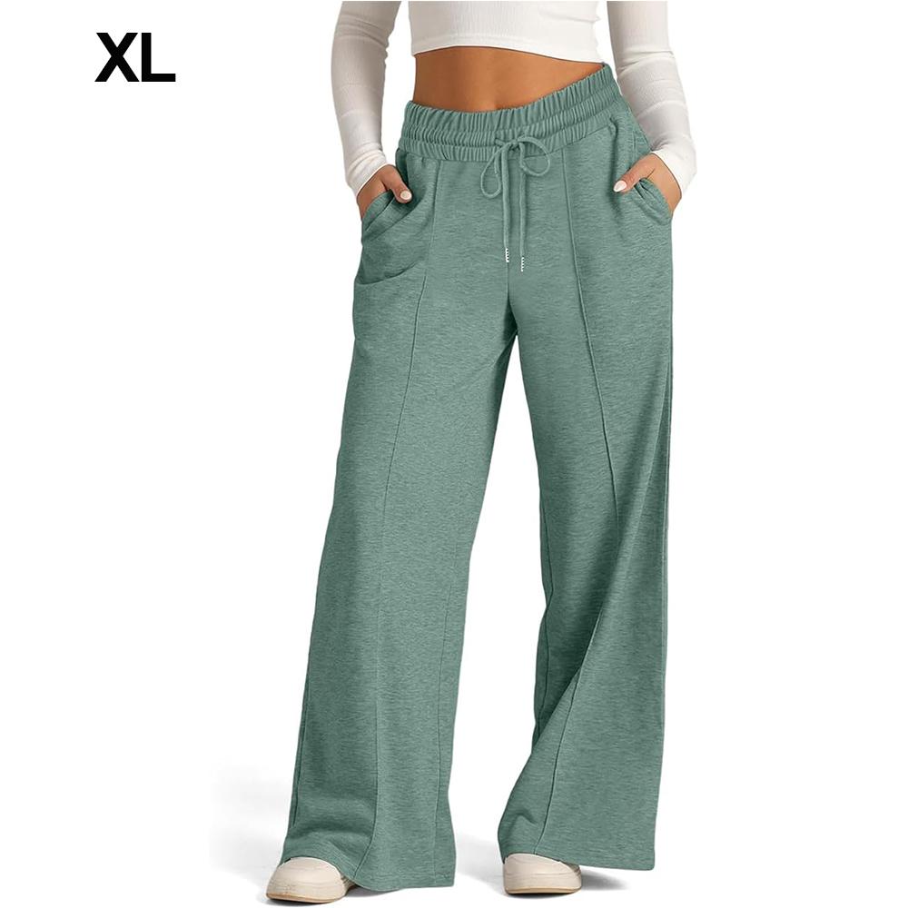 Oversized Wide Leg Sweatpants Women Elastic Drawstring Straight