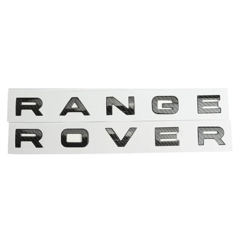 Abs Car Front Hood Tailgate Sticker Rear Trunk Emblem for Land Rover Range Rover Evoque Vogue Velar SV L405 L322 2 3 4 Sport jvhn2