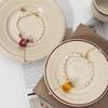 Elegantes frisches getrocknetes Rosenblüten-Armband mit natürlichen Süßwasserperlen, 14K Gold Filled, für Frauen, Muttertagsgeschenke
