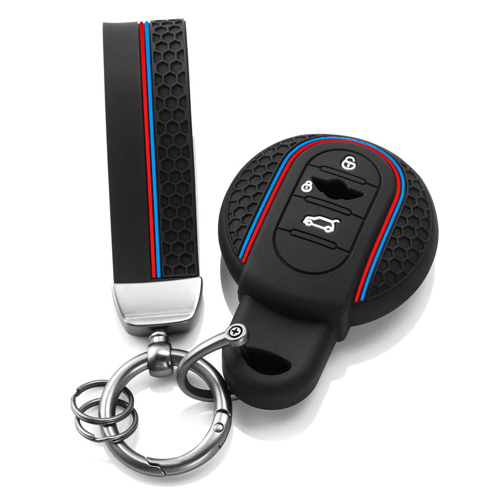 

Silicone Key Fob Cover with Keychain Key Case for BMW MINI COOPER S ONE JCW F54 F55 F56 F57 F60 CLUBMAN COUNTRYMAN чёрный