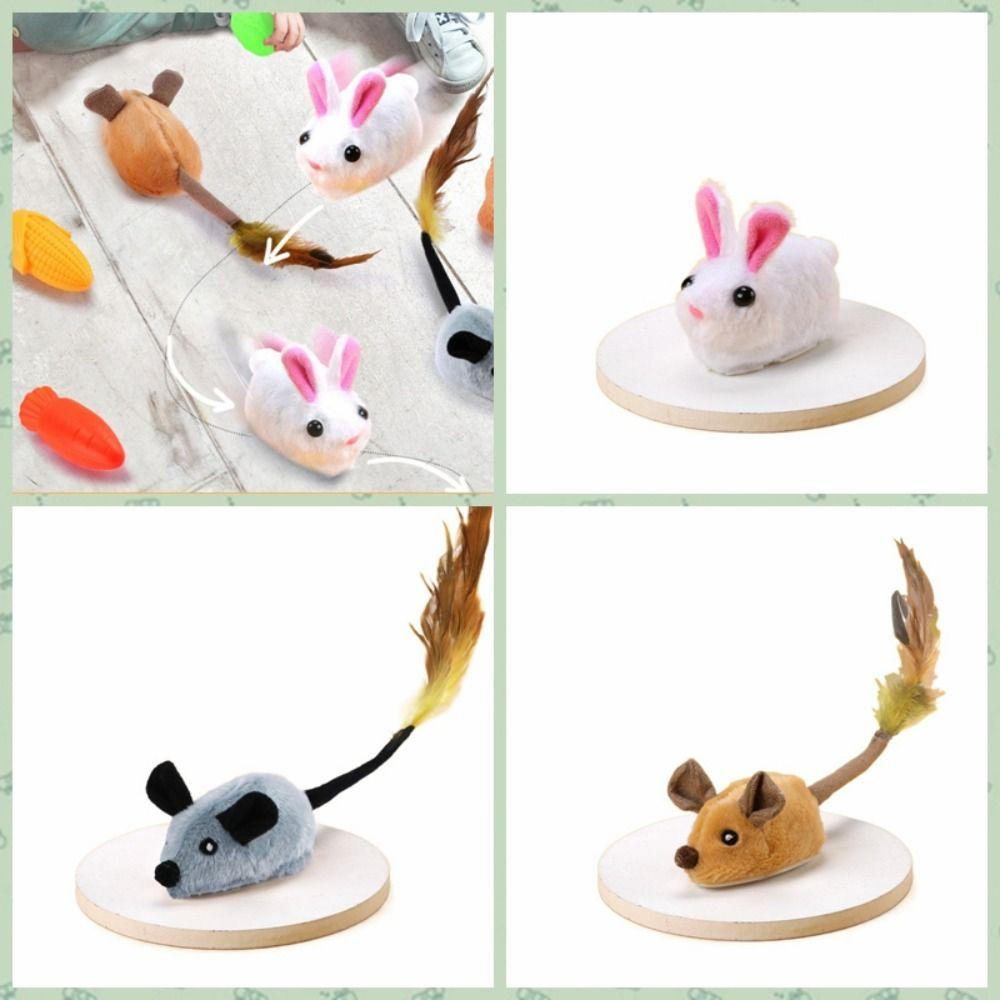 

Random Walking Smart Running Mouse Toy Interactive Electric Mice Cat Toy Cat Teaser Toys Training