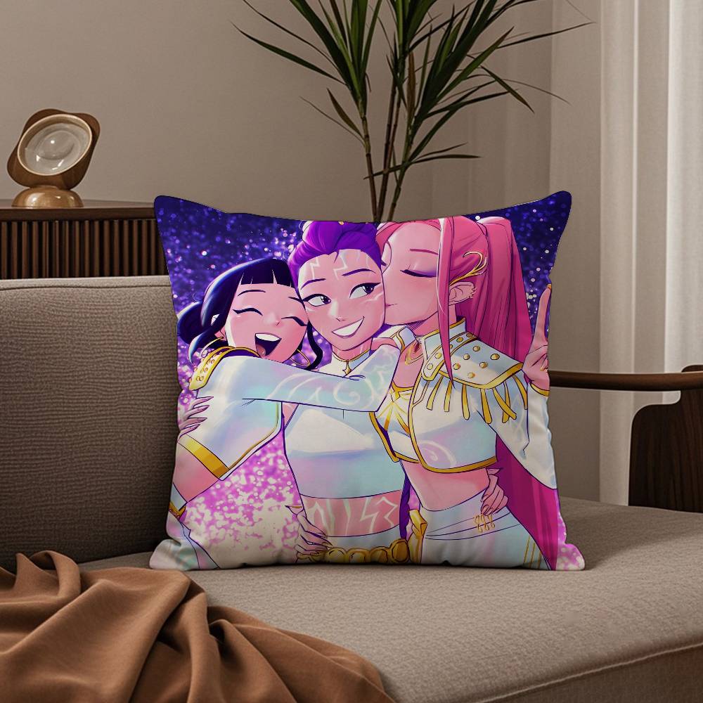 KPop Demon H-Hunters Pop Pillow Case Good Printing Pillowcase Living Room Sofa Cushion Cover Bedroom Room Decor