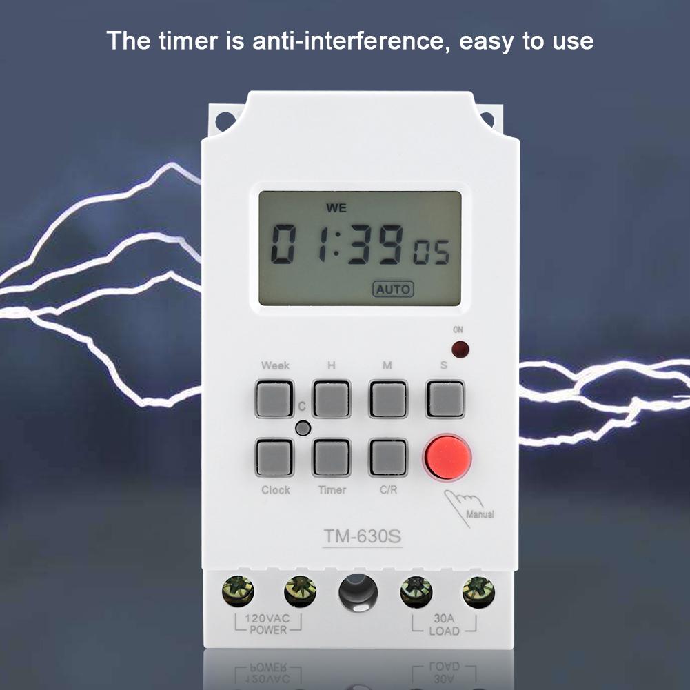 110V Digital Electric Durable Programmable Smart Control Switch Timer