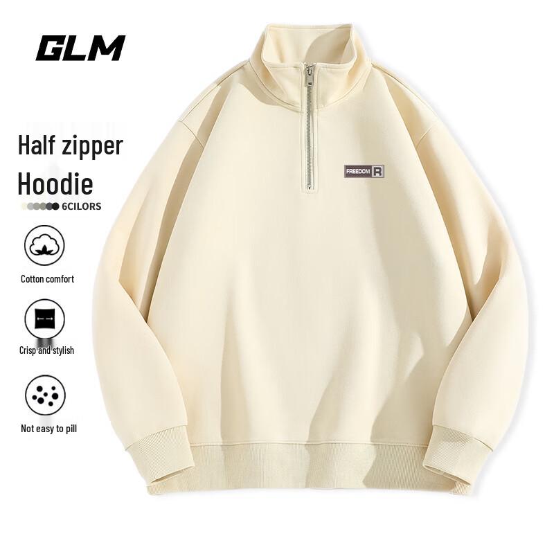 

GLM Men s Half-Zip Stand Collar Knitted Sweatshirt 2XL