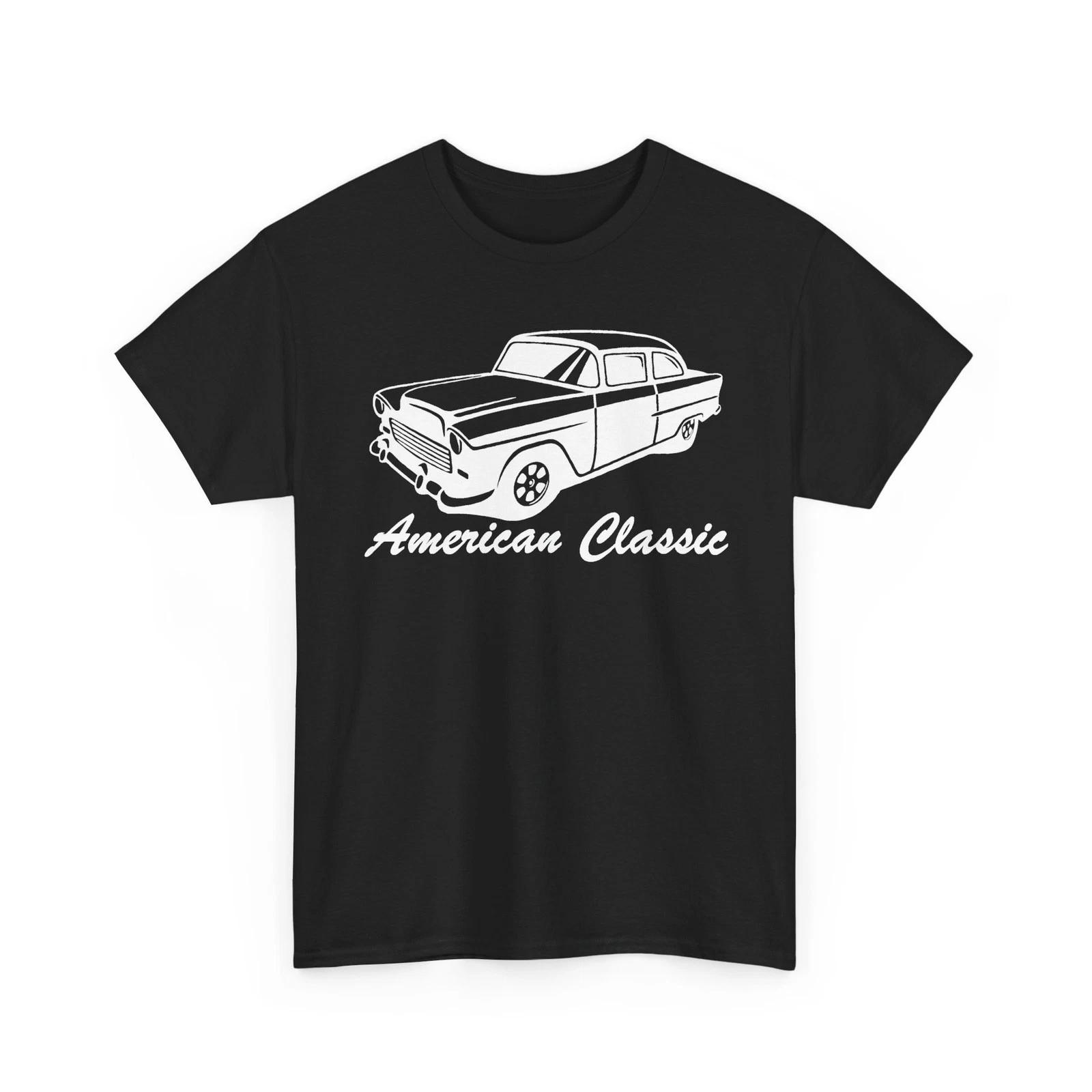 

American Classic 1955 56 57 58 59 Car Logo Unisex Heavy Cotton TShirt S