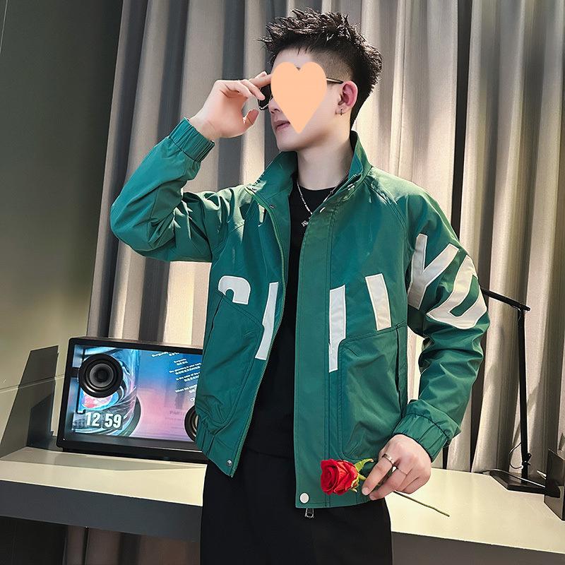 Jacke Herren Frühling und Herbst Modelle Neue Spleißen Trend Koreanische Version Herrenjacke zum lässigen Tragen