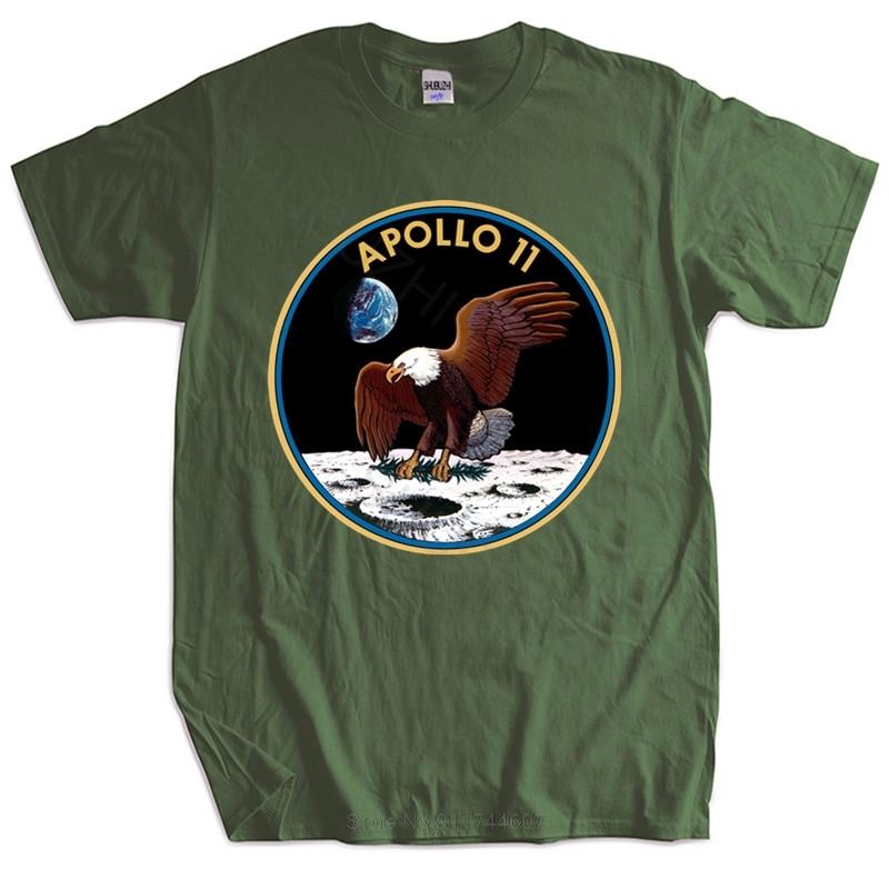 New T Shirt Black Tops for Men APOLLO 11 ADULT T-SHIRT Novelty Cool Tops Men T Shirt Cotton Tshirt for Boys