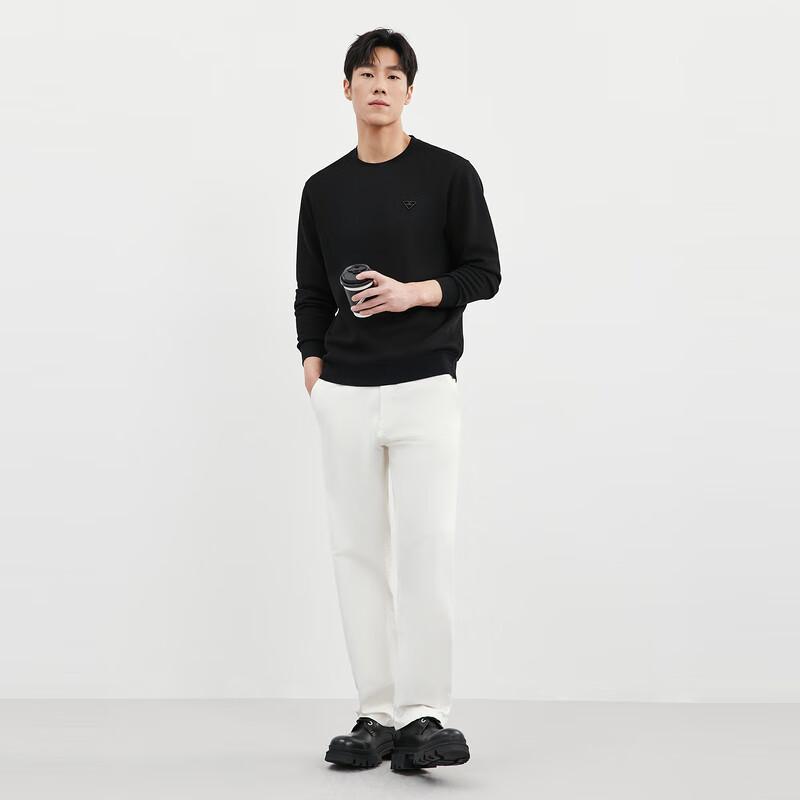 Septwolves Men's Casual Round Neck Pullover Sweatshirt
