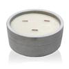 Patchouli and Dark Amber Concrete Candle Wooden Wick