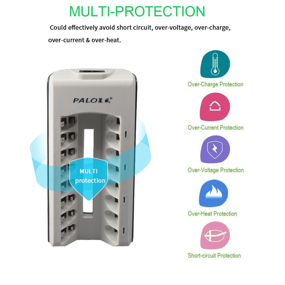 Cityork 1,2 V AAA wiederaufladbare Batterie NI-MH 1100 mAh wiederaufladbare 3A-Batterien für LED-Taschenlampen-Spielzeugauto + 8 Steckplätze Ladegerät