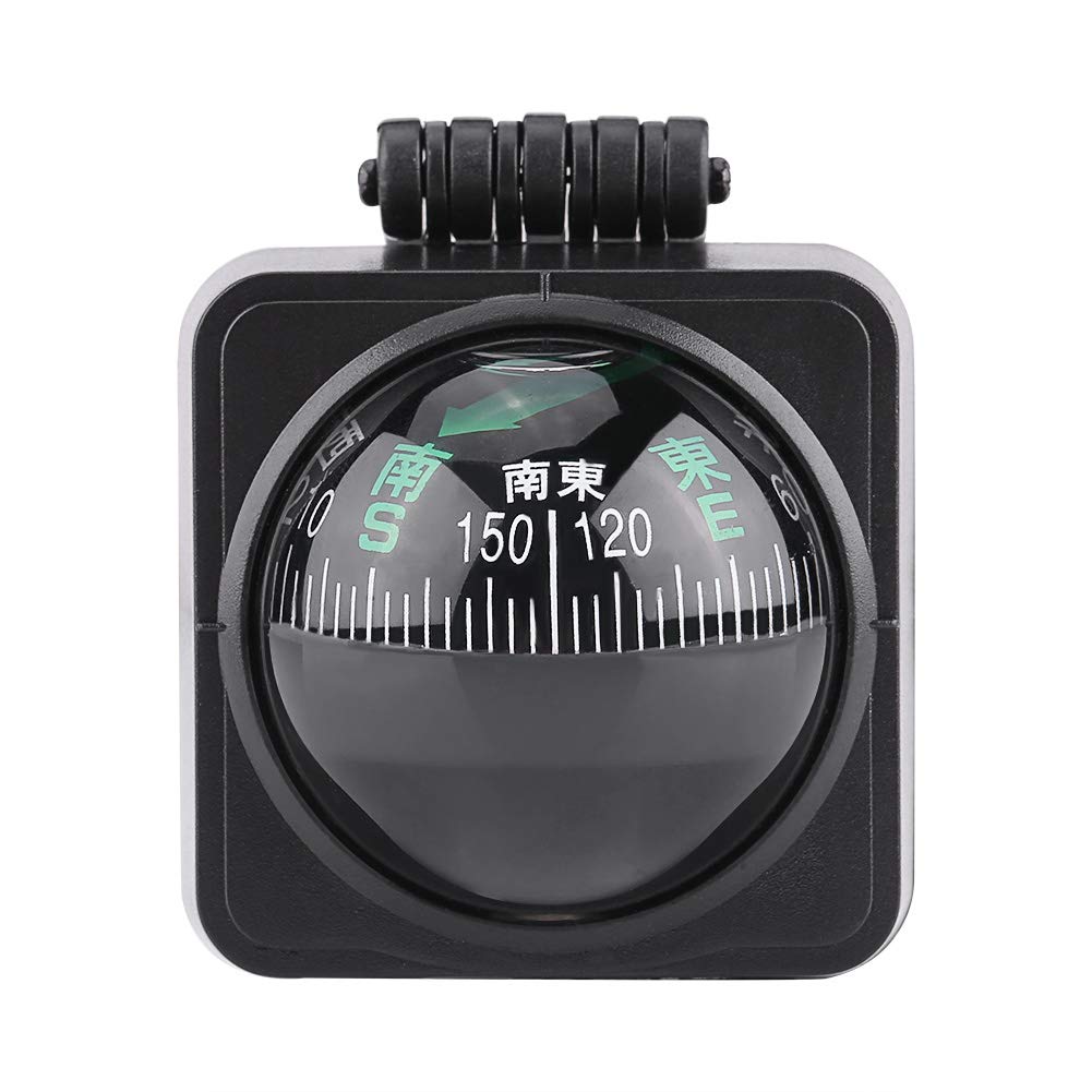 KIMISS Adjustable Car Dash Mount Compass Outdoor Navigation Compass Digital Hiking Oriented Guide Ball Truck Auto Marine Boat