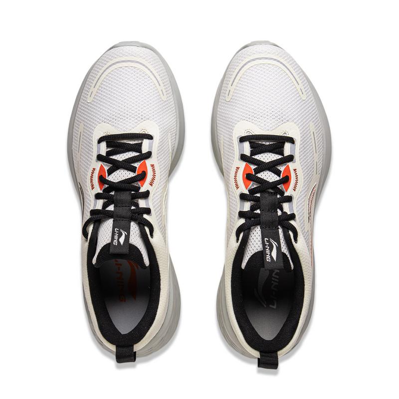 Li-Ning Comfortable Fashion Non-Slip Wear-Resistant Low-Top Casual Running Shoes Men sneaker Cloud-White ARSV121-1