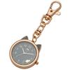 Fieldwork Women's Analog Pocket Watch with Keychain and Bag Charm, Gray, MKK2305P-4