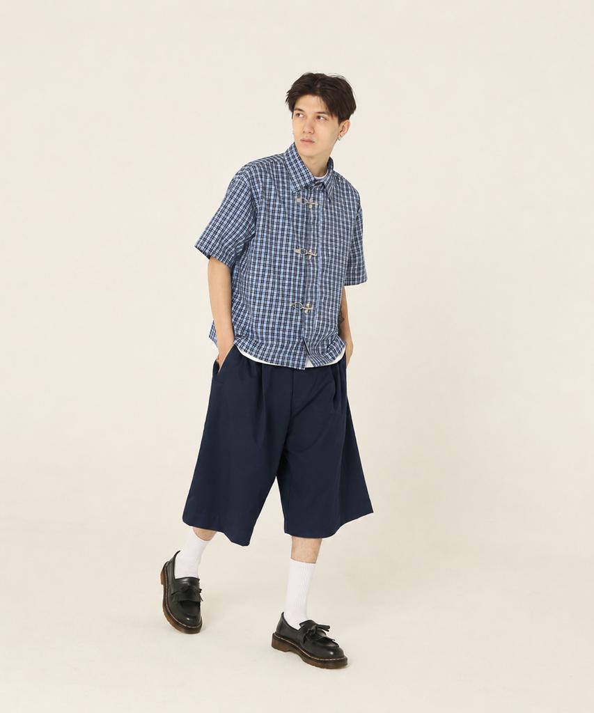 ROCKPSYCHO Poly Bermuda Shorts Navy