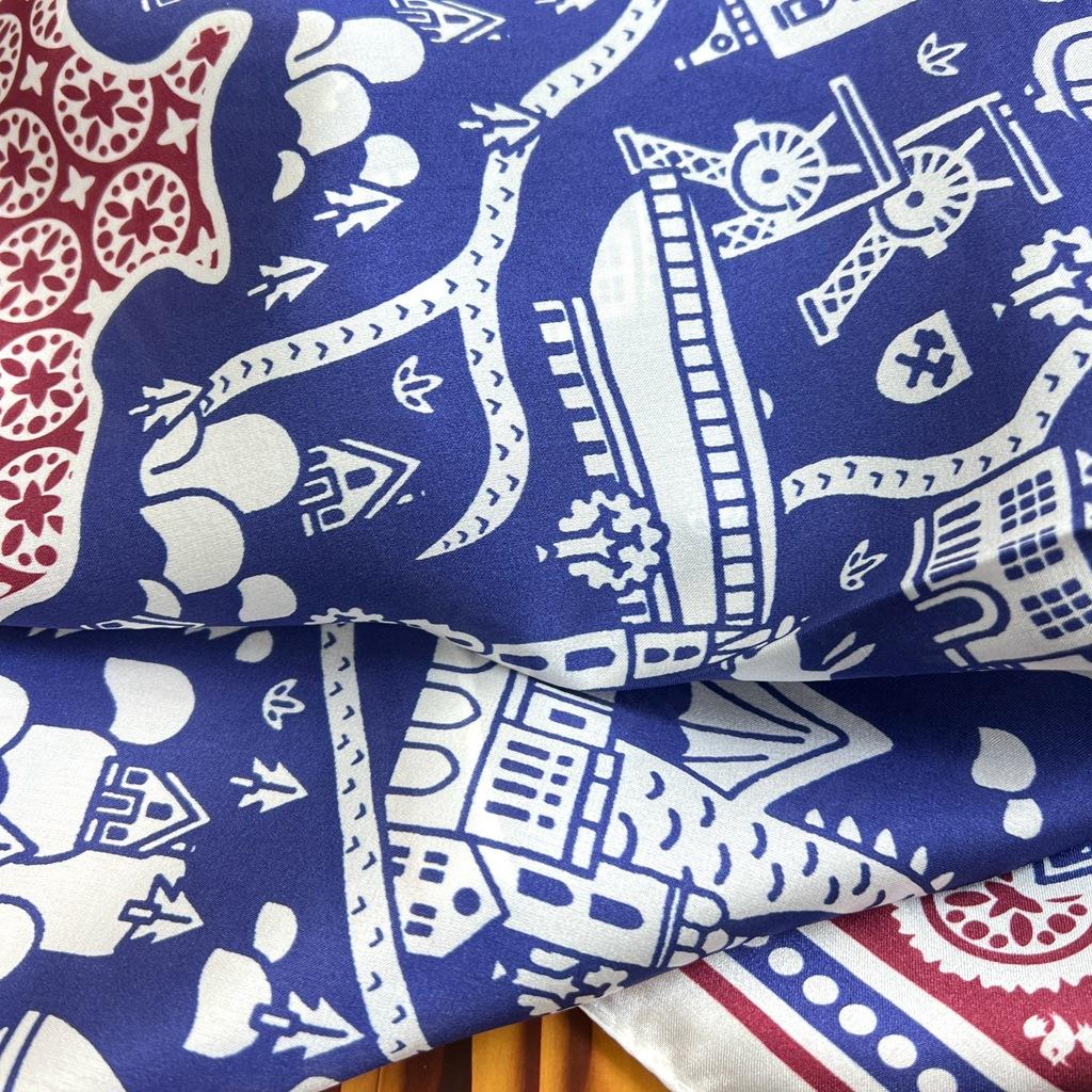 Silk Silk Scarf Chinese Square Scarf Women'S Versatile Spring And Autumn High-End Silk Gift 100% Mulberry Silk Foreign Style Scarf
