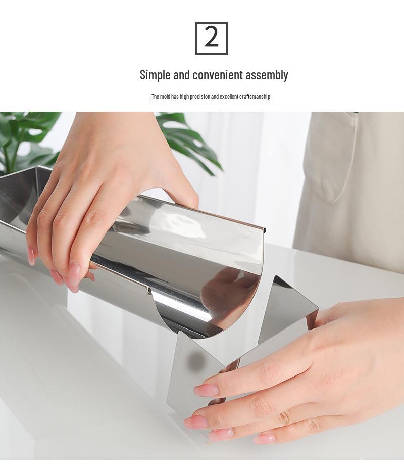 Stainless Steel Adjustable Semicircular Cake and Bread Mold