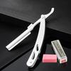 GIANXl Manual Folding Shaver Stainless Steel Straight Edge Razor With Blades Professional Sharp Barber Shaving Beard Cutter