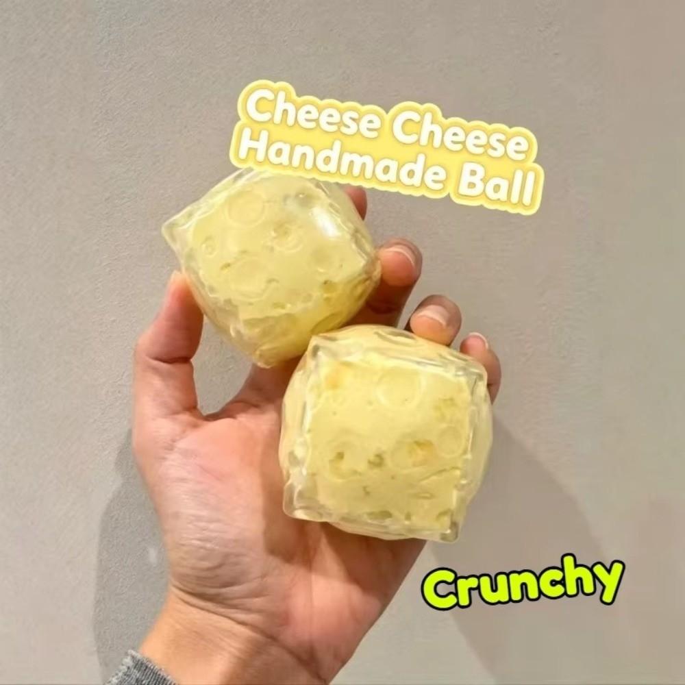 Non-Rebound Cheese Fidget Toy Non-Bounce Cheese Squeeze Ball Cheese Squishy Toy Party Gifts