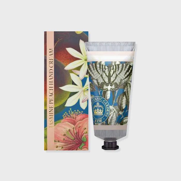 Crème pour les mains au jasmin et à la pêche de Kew Garden 75 ml