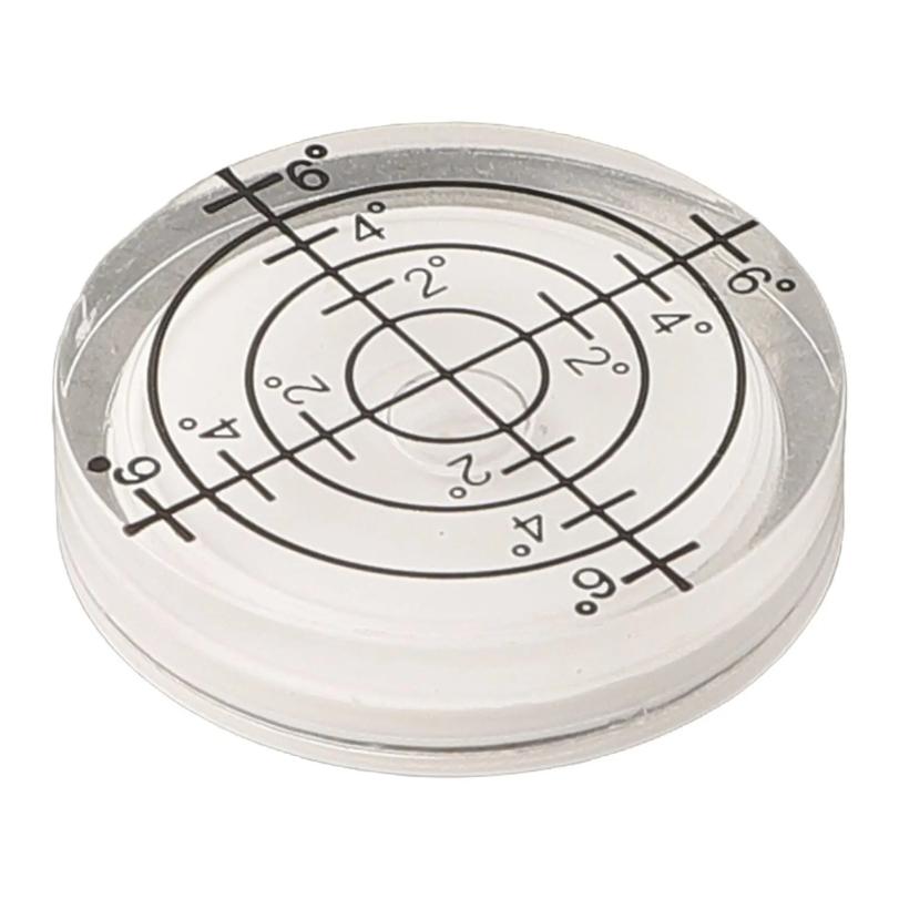 1pc 32x7mm Round Horizontal Bubble Level High-Precision Bubble Level Bullseye Spirit Level Level Measurement Instrument