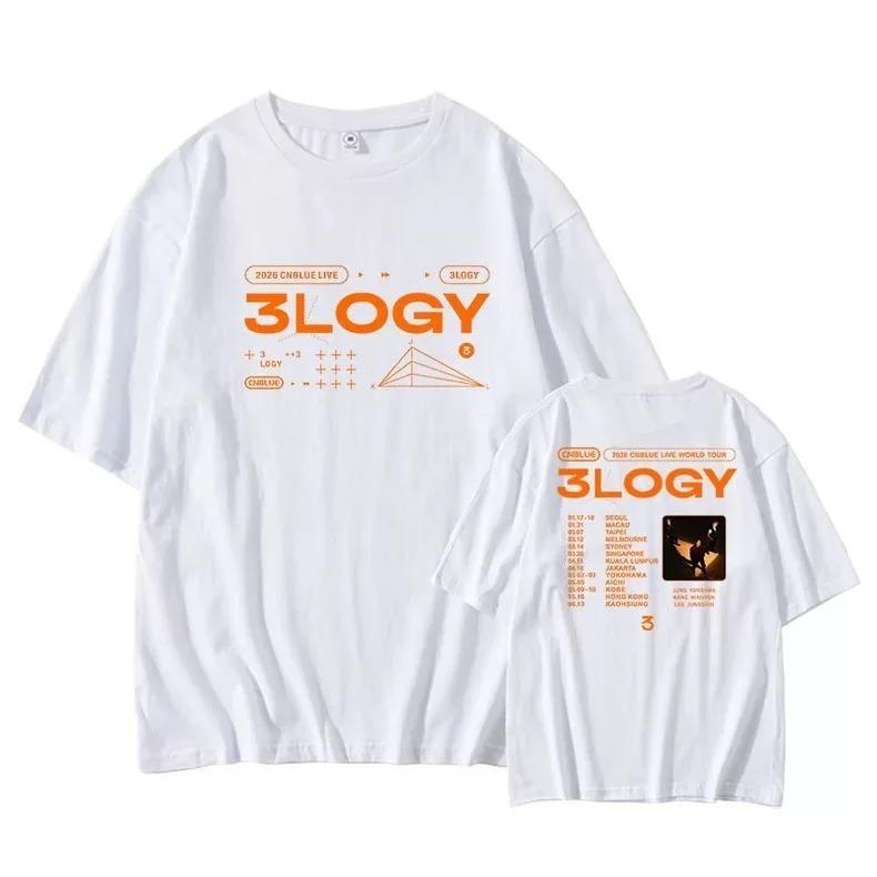 CNBLUE2026 Konzert Baumwoll-T-Shirt 3LOGY Gleicher Stil für Damen und Herren Sommer Kurzarm-T-Shirt Unterstützendes Kurzarm-Shirt XXL