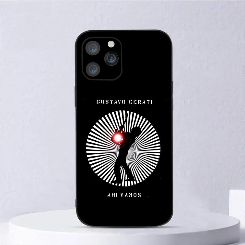 Soda Stereo Musik Handyhülle Für iPhone 15,14,13,12,11,Plus,Pro Max,XS,X,XR,SE,Mini,8,7 Weiches Silikon Schwarze Hülle