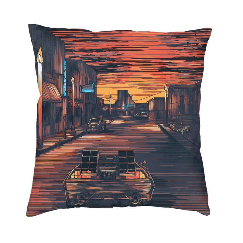 Back To The Future Cushion Covers Sofa Decoration 1980s Great Scott The Time Machine Square Throw Pillow Case 40x40