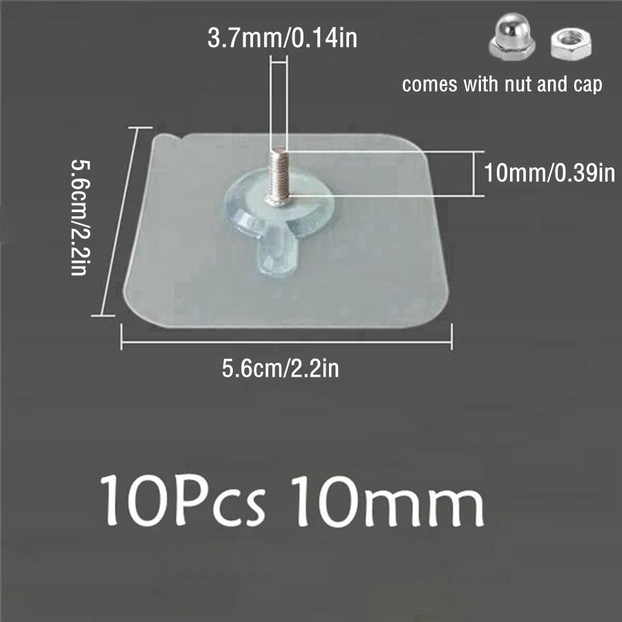 5/10 ks Šrouby zdarma Samolepící závěsné háčky Křížový steh pro malování Fotorámeček Bez díry Víceúčelové pevné nástěnné háčky