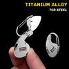 Titanium Alloy Hanging Buckle Multi-functional Key Chain Knife Unboxing Unpacking Express Delivery Small Tool  Folding Knife