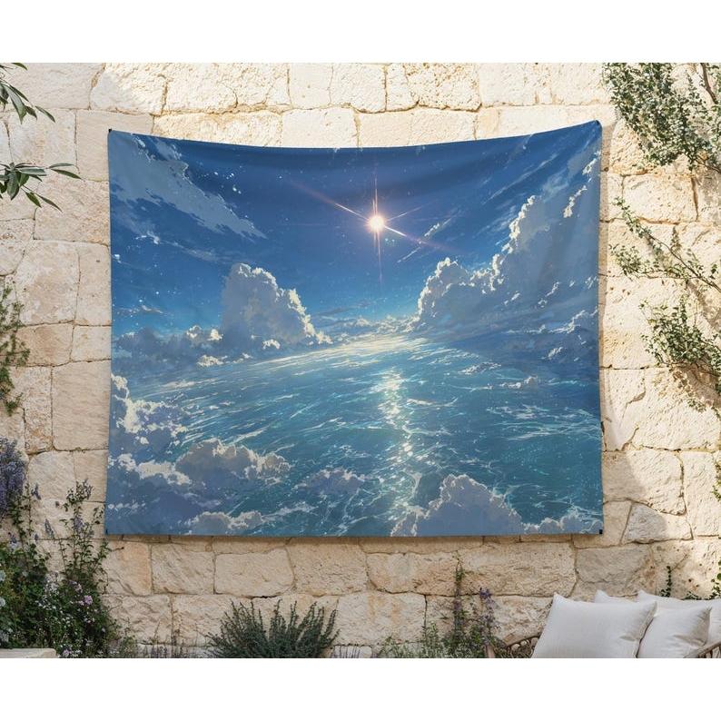 ocean tapestry 75x100