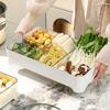 Stackable Compartmented Kitchen Tray with Draining for Hot Pot Side Dish