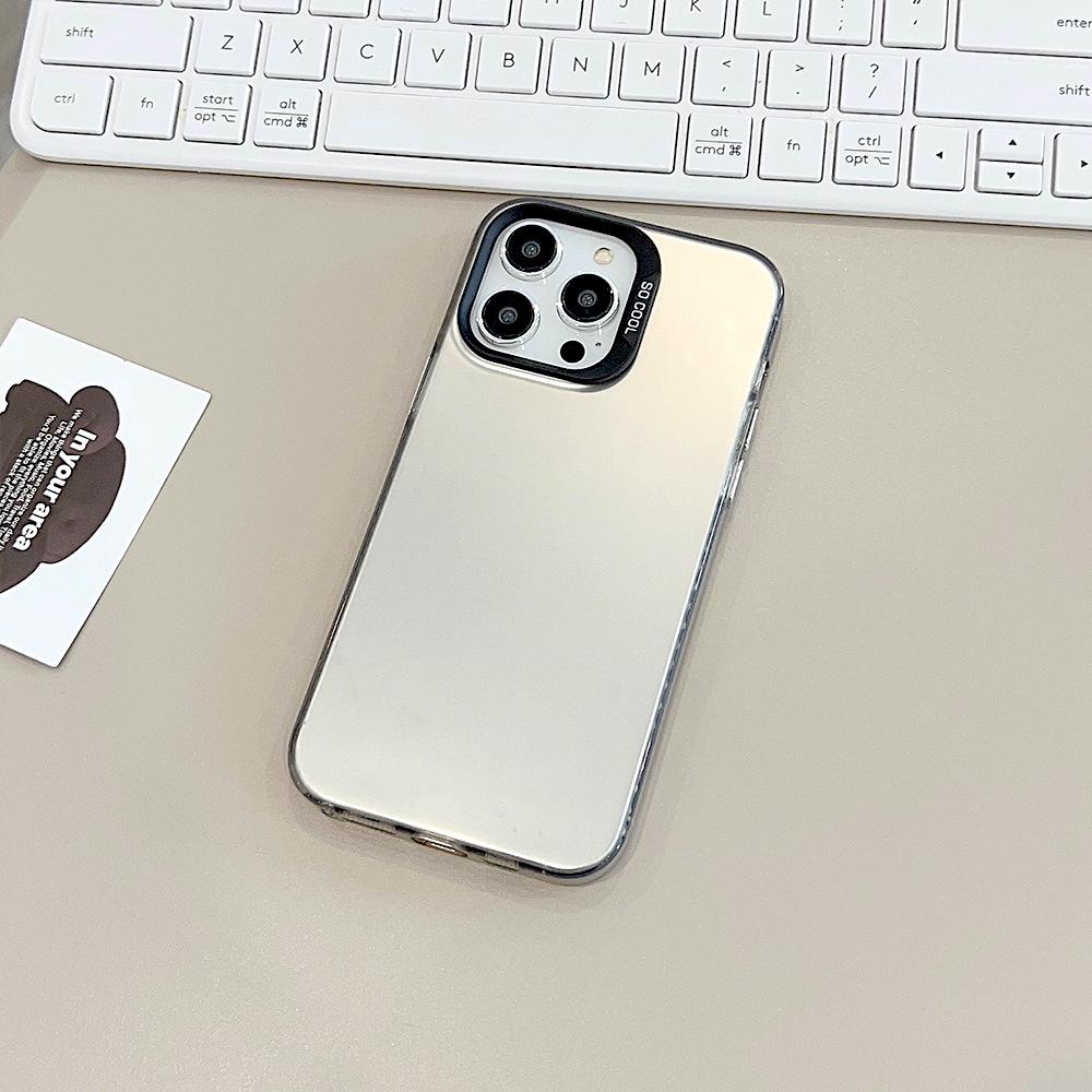 

Applicable To IPhone15 Aurora Laser 14Pro Max Mobile Case 16 Apple 13 Solid Color Electroplating 11 Advanced Sense 16promax