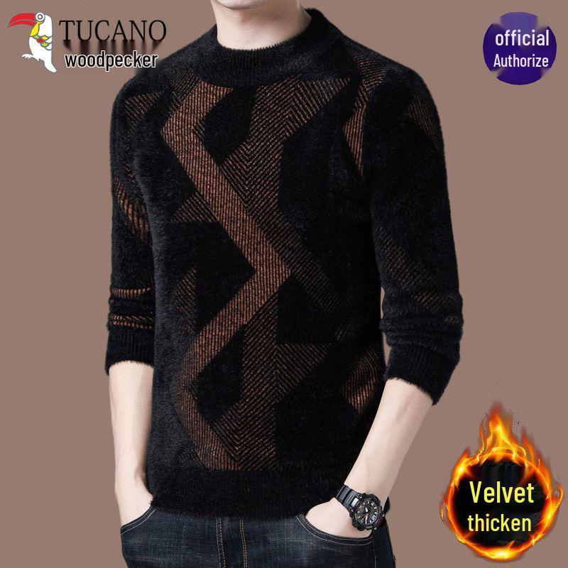 

Мужской кашемировый свитер с высоким ворсом и флисовой подкладкой 175/XL (Recommended 130-150 jin)