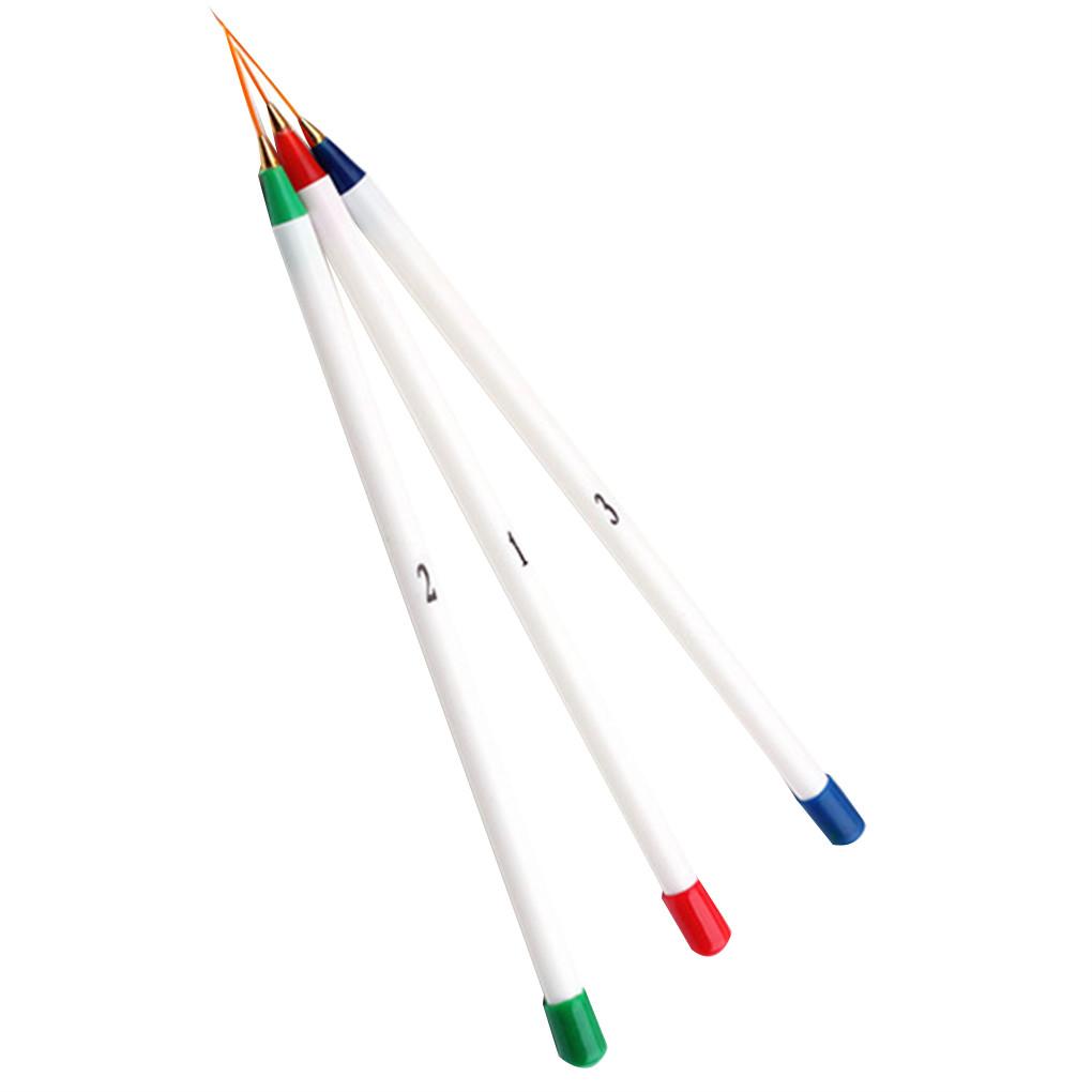 Hot Sale 3pcs/ Set Women DIY Drawing Painting Striping Plastic Pull Line Pens Brush Kit