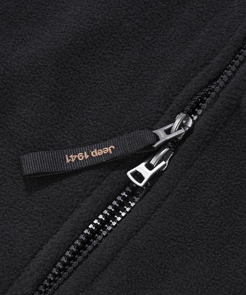 Jeep 2Way Mountain 1941 Liner Fleece Zip-Up (Jr5Tzu091Bk)
