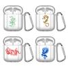 Chinesisches Drachen-Silikon-Case für Apple Airpods 1 oder 2 Stoßfeste Hülle für AirPods 3 Pro Pro2 Transparente Kopfhörer-Schutztasche