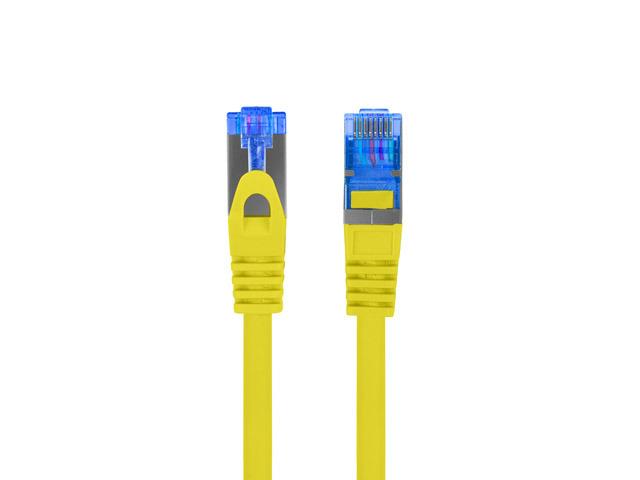 Patchcord Lanberg /FTP cat.6A 0.25m LSZH CCA fluke passed yellow