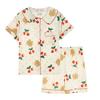 Womens Pajamas Set 2 Piece Button Down Shirts And Shorts Loungerwear Sets Ladies Summer Casual Comfy Sleepwear
