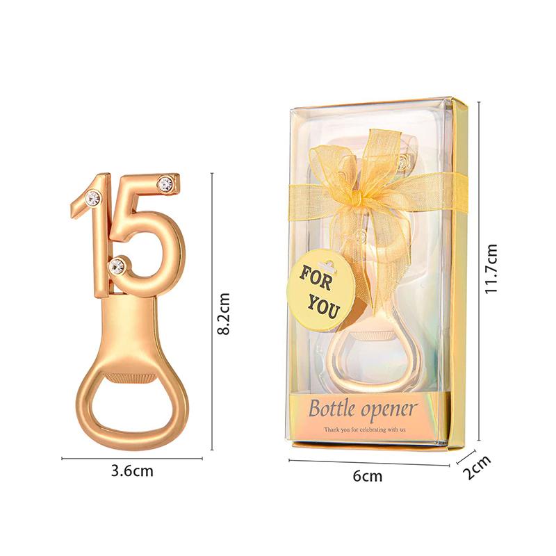 

16/18/20/21/30/40/50/60 открывалка для бутылок в форме цифры для дня рождения, свадьбы, годовщины, сувенира, подарка, кухонного гаджета 15