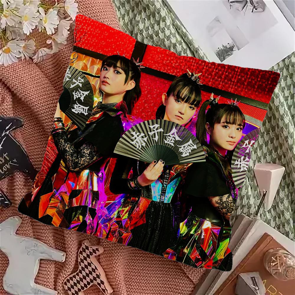 B-Babymetal Japanese Rock Pillow Case Pillowcase Home Sofa Cushions Car Cushions Pillowcover Office Pillowshell Pillow