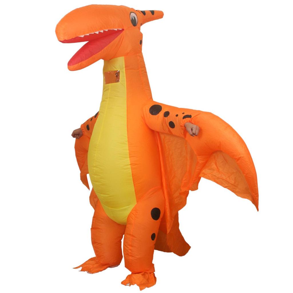 Aufblasbares Dinosaurier-Fahrradkostüm – Lustige Requisite für Partys & Cosplay