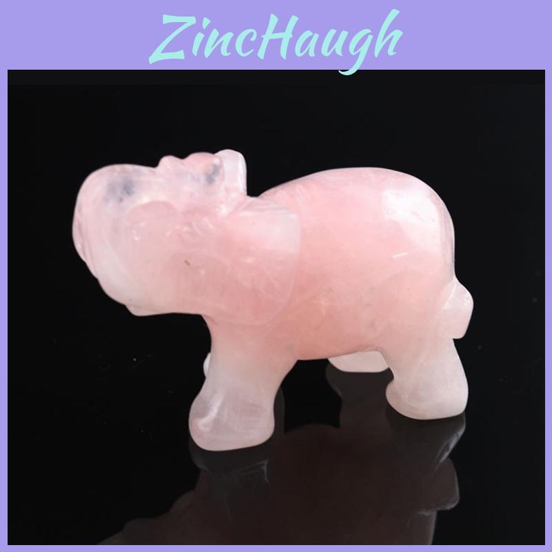 Statua Unica di Elefante Scolpita a Mano con Pietra Naturale Diaspro Turchese Malachite Cristallo di Quarzo per la Crescita Spirituale e la Guarigione